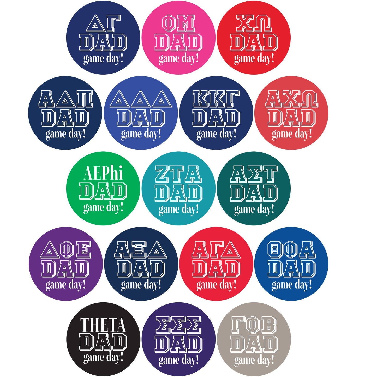 Sorority DAD Can Coolers - Greek dad / Alpha Omicron Pi / Slim