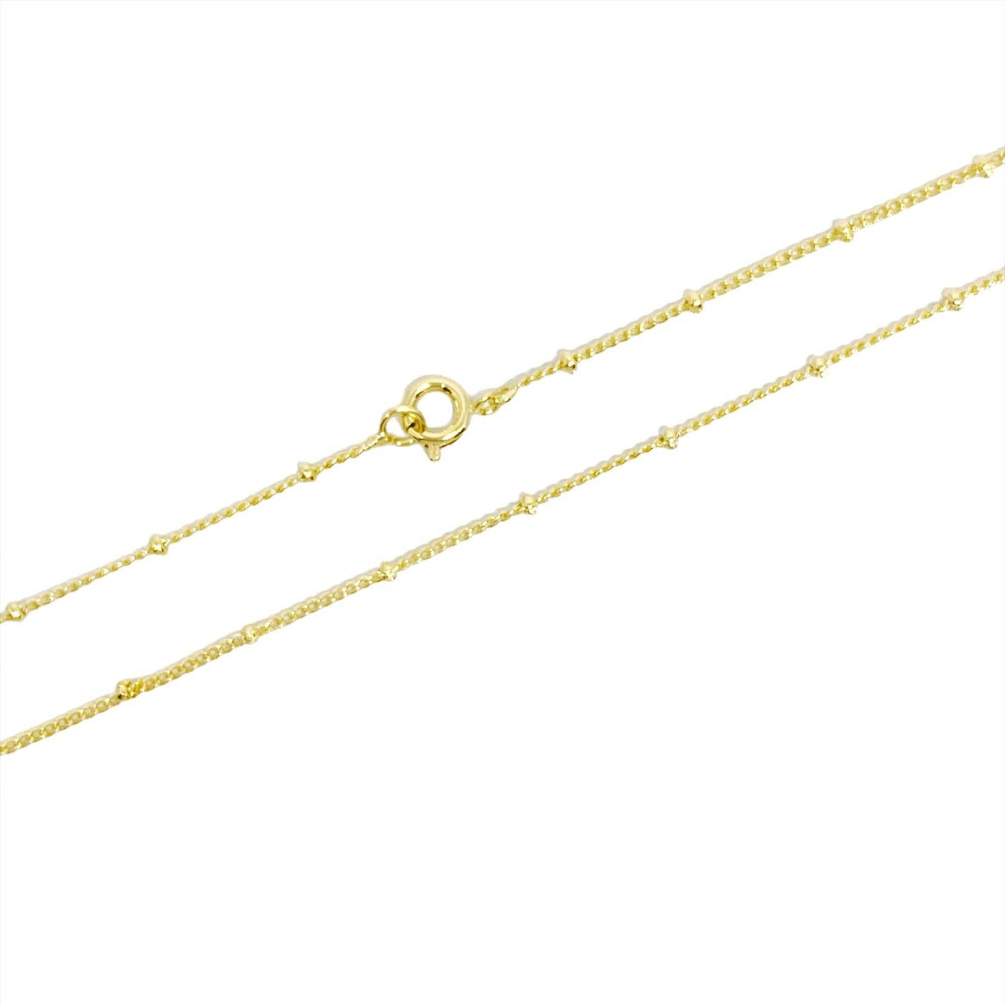 18k Gold Filled 1mm Satellite Chain Available in 16"