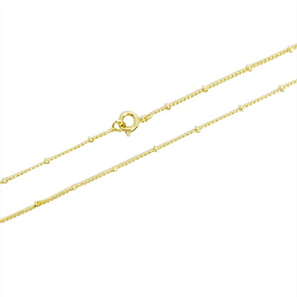 18k Gold Filled 1mm Satellite Chain Available in 16"