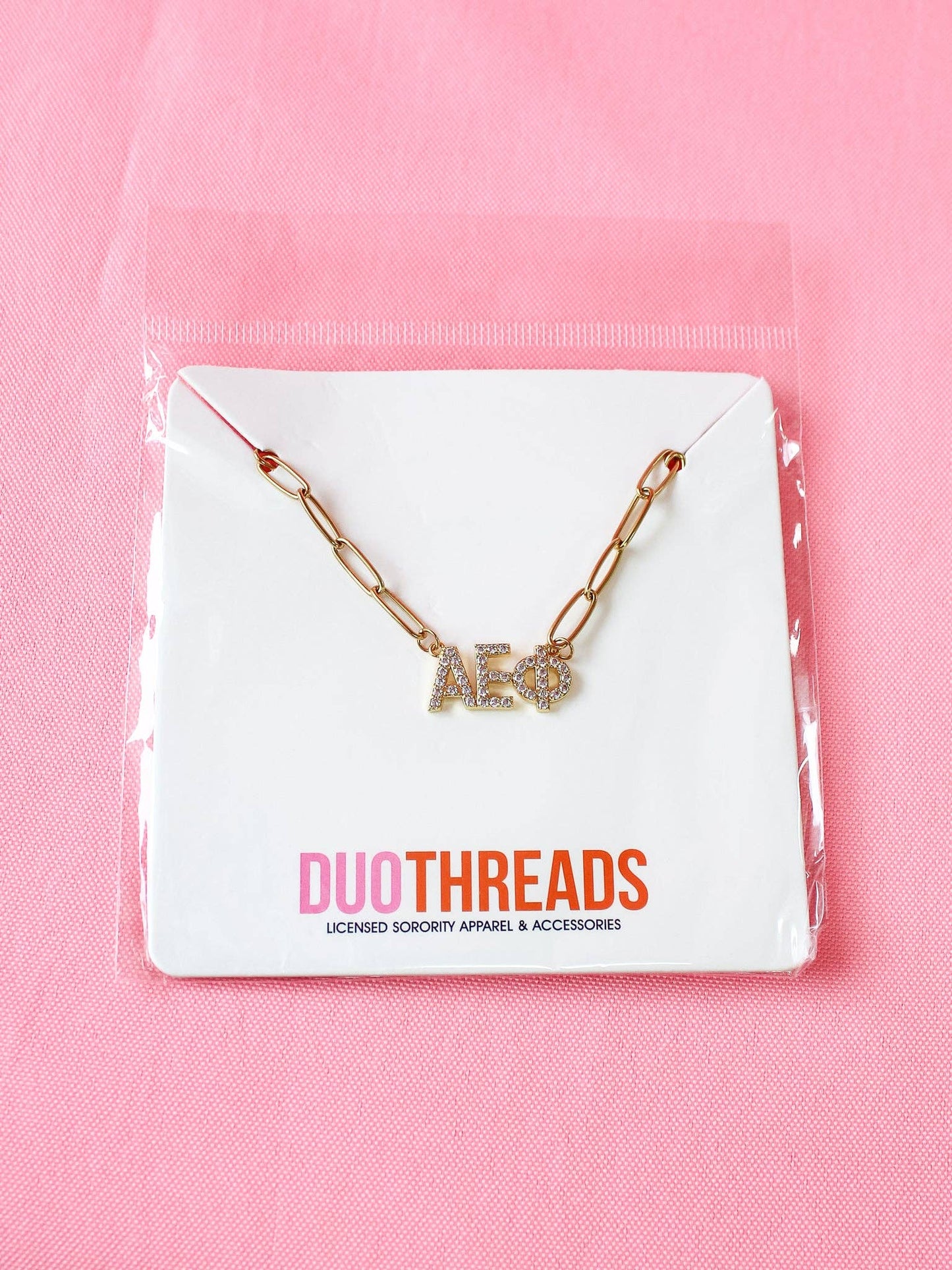 Rhinestone Sorority Necklace: KAPPA DELTA