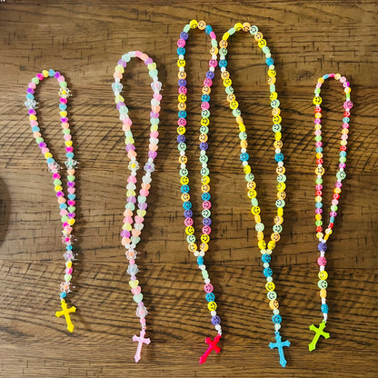 Smiley Face Glow in the Dark Rosary