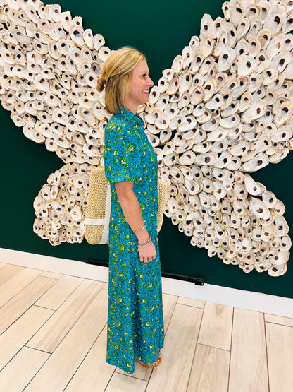 The Kelly blue green dupe dress