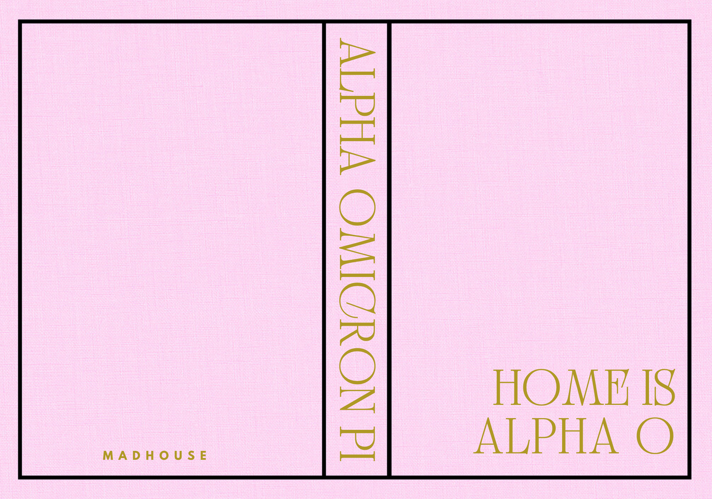 Sorority Keepsake Book Boxes 2026: Alpha Omicron Pi Pink