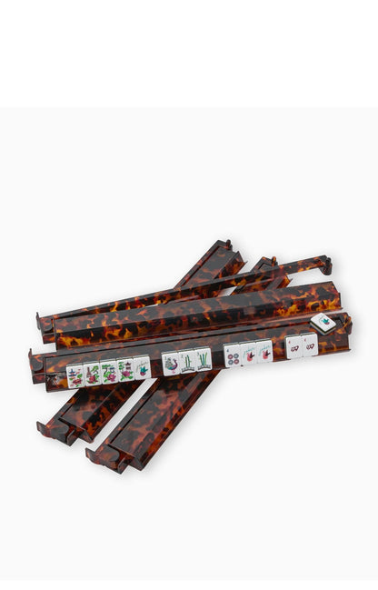 Tortoise Shell Mahjong Rack & Pusher Set