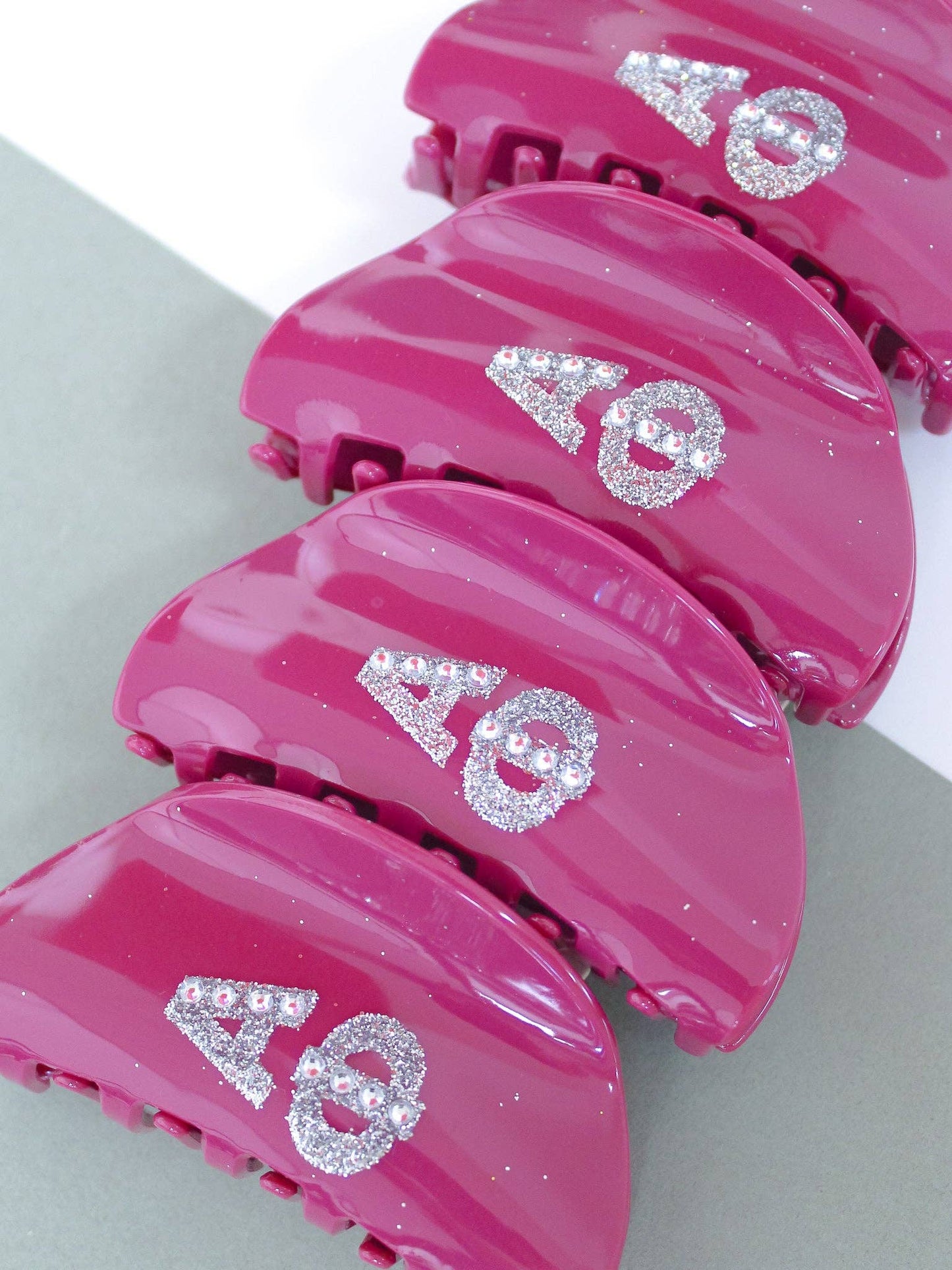 Girl On the Go Hair Claw Sorority Clip: ALPHA OMICRON PI
