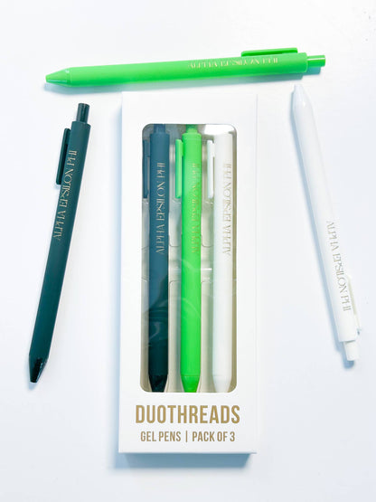 Lettered Luxe Sorority Pens: ALPHA GAMMA DELTA