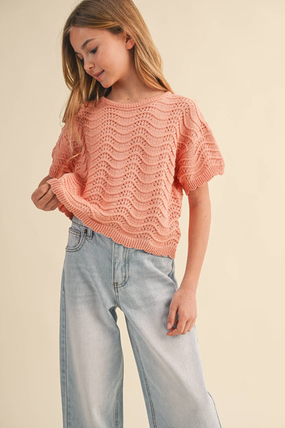 heart and arrow - TWEEN GIRLS KIDS CROCHET