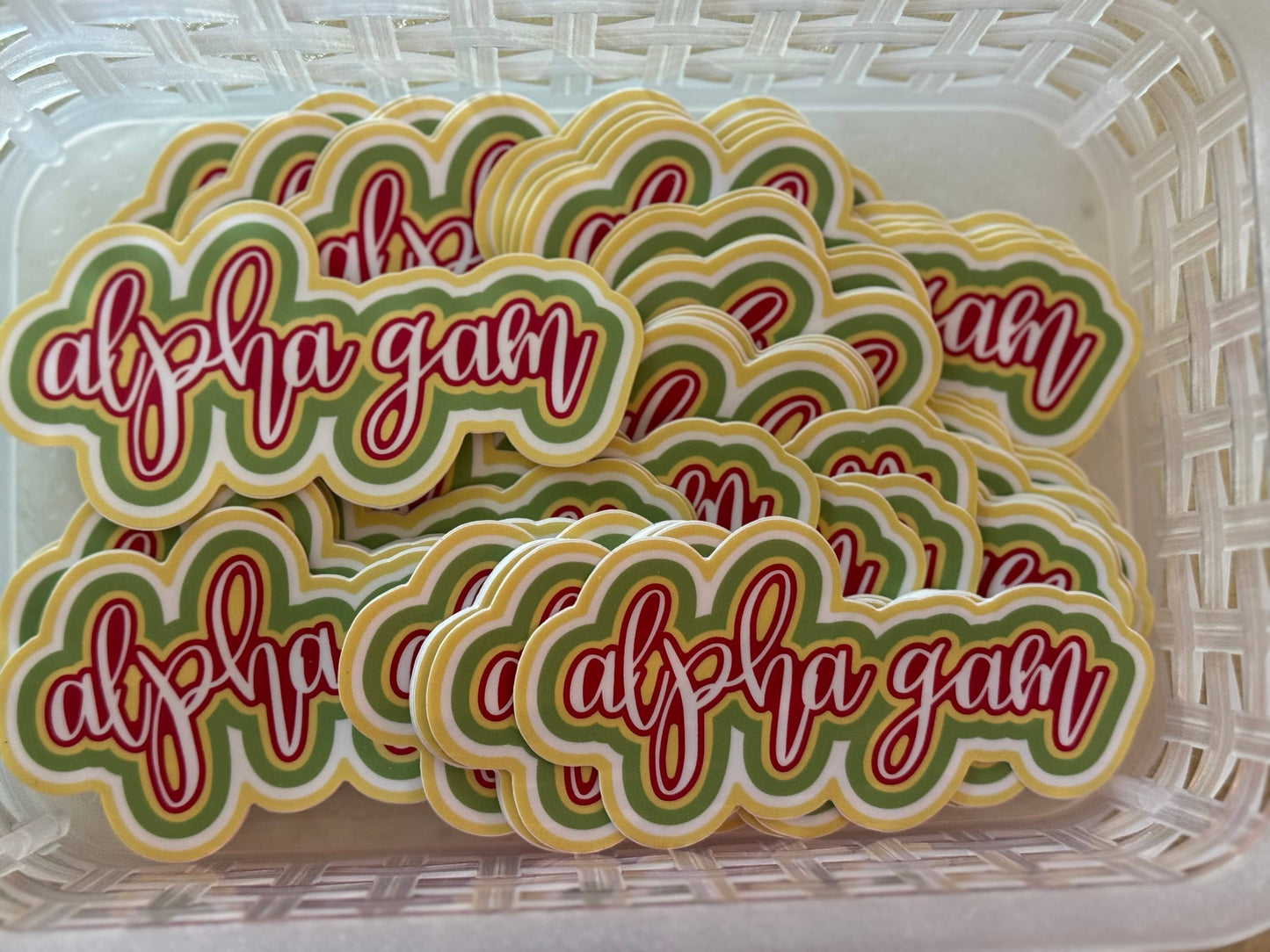Alpha Gamma Delta Sorority Decal: Name