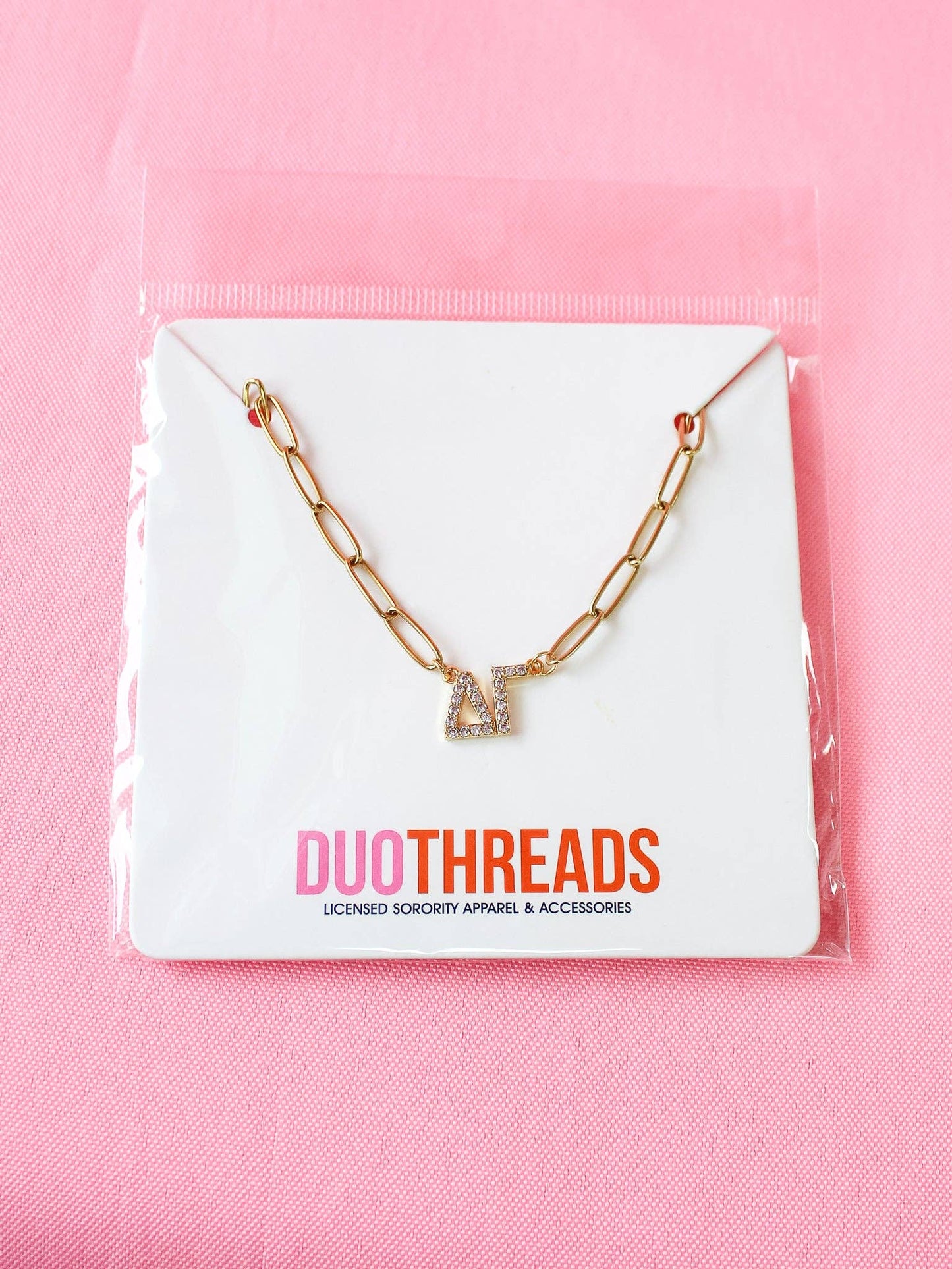 Rhinestone Sorority Necklace: KAPPA DELTA