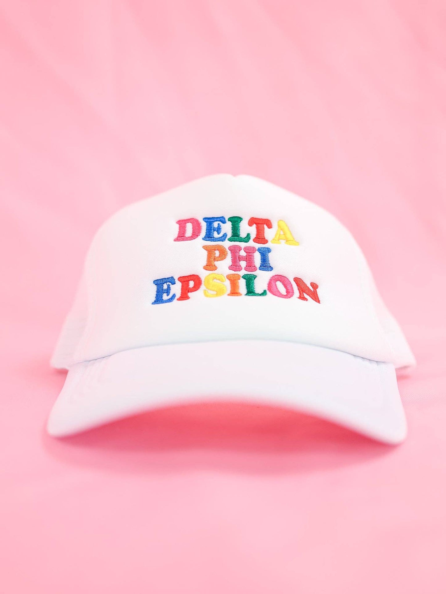 Sorority Fun Times Trucker Hat: ALPHA OMICRON PI