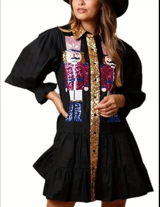 Sequins Nutcracker Christmas dress