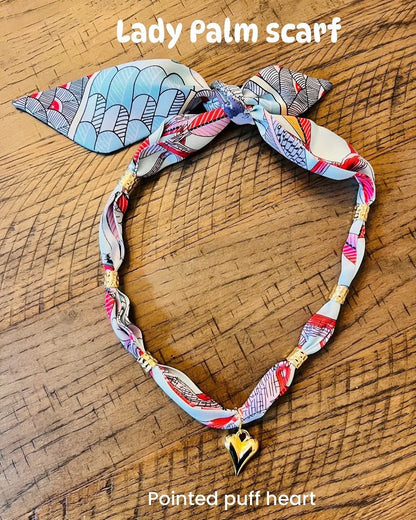 Lady Palm Scarf Necklace