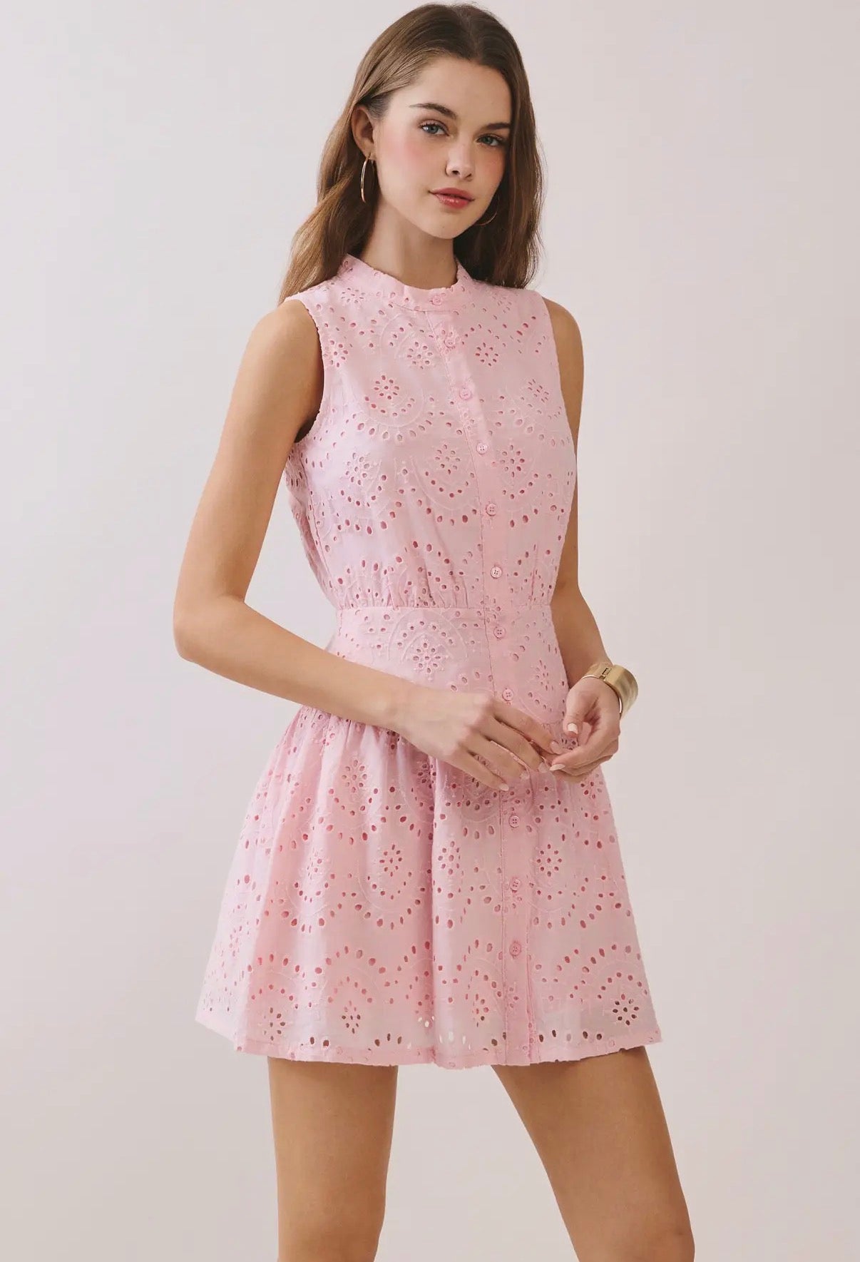 TCEC Pink eyelet dress