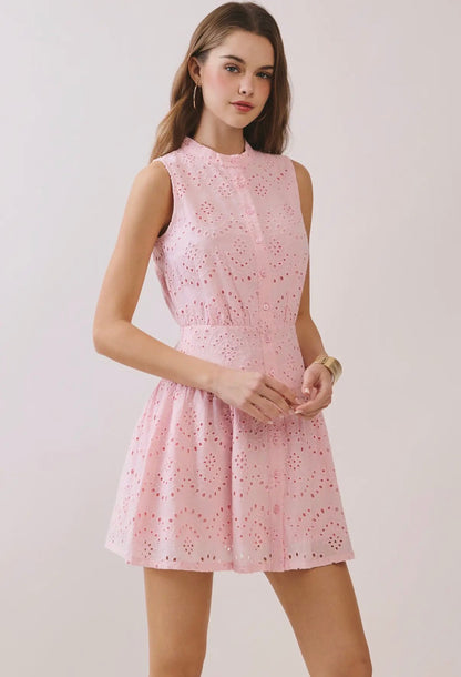 TCEC Pink eyelet dress