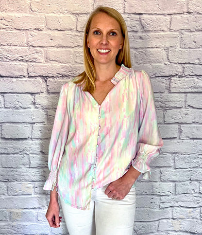 Watercolors blouse