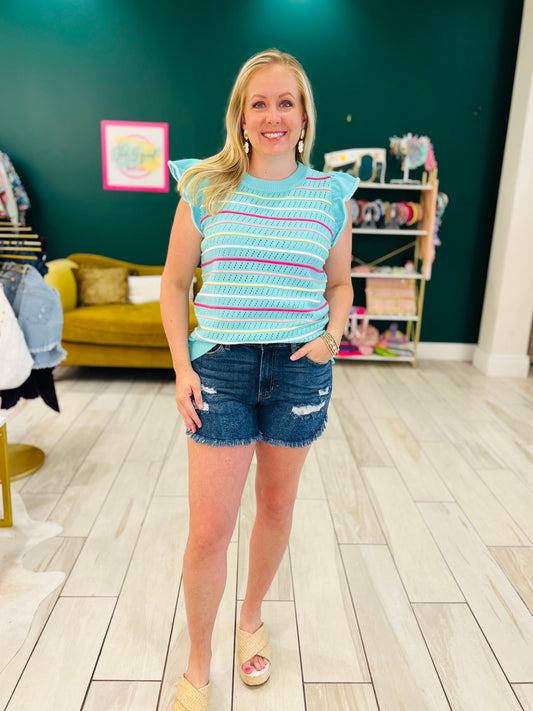 The Bethany Sweater (Teal)