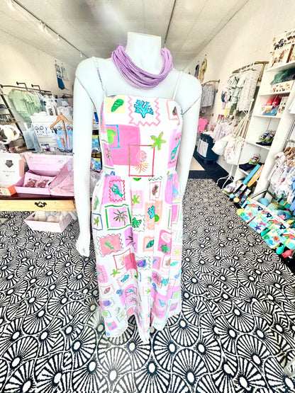 Coastal Cami Maxi Dress / Pink