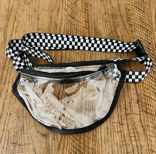 Black and white purse Fanny pack