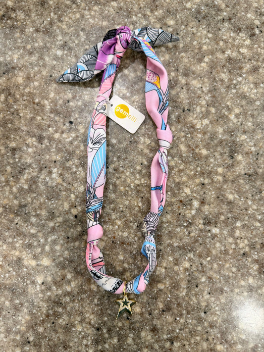Pink Bandana Scarf Necklace (scarf only)