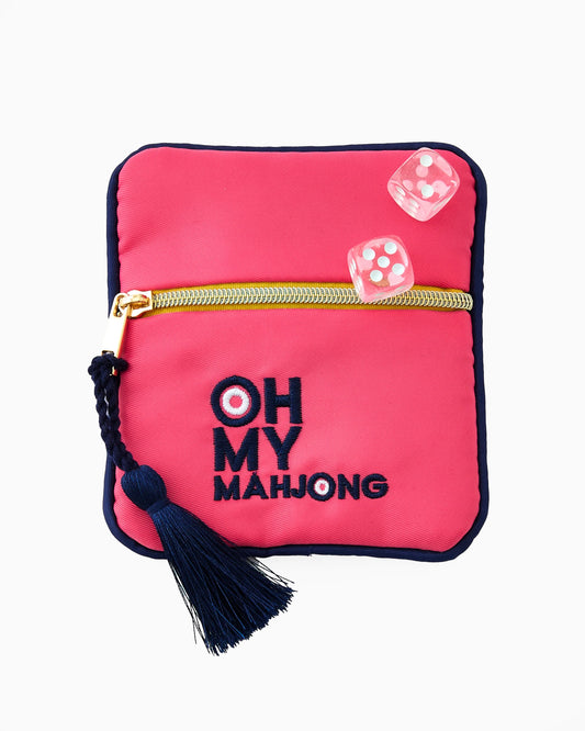Oh My Mahjong Pink Coin & Dice Bag