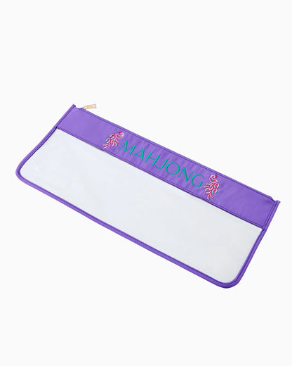 Purple Peacock Mahjong Bag