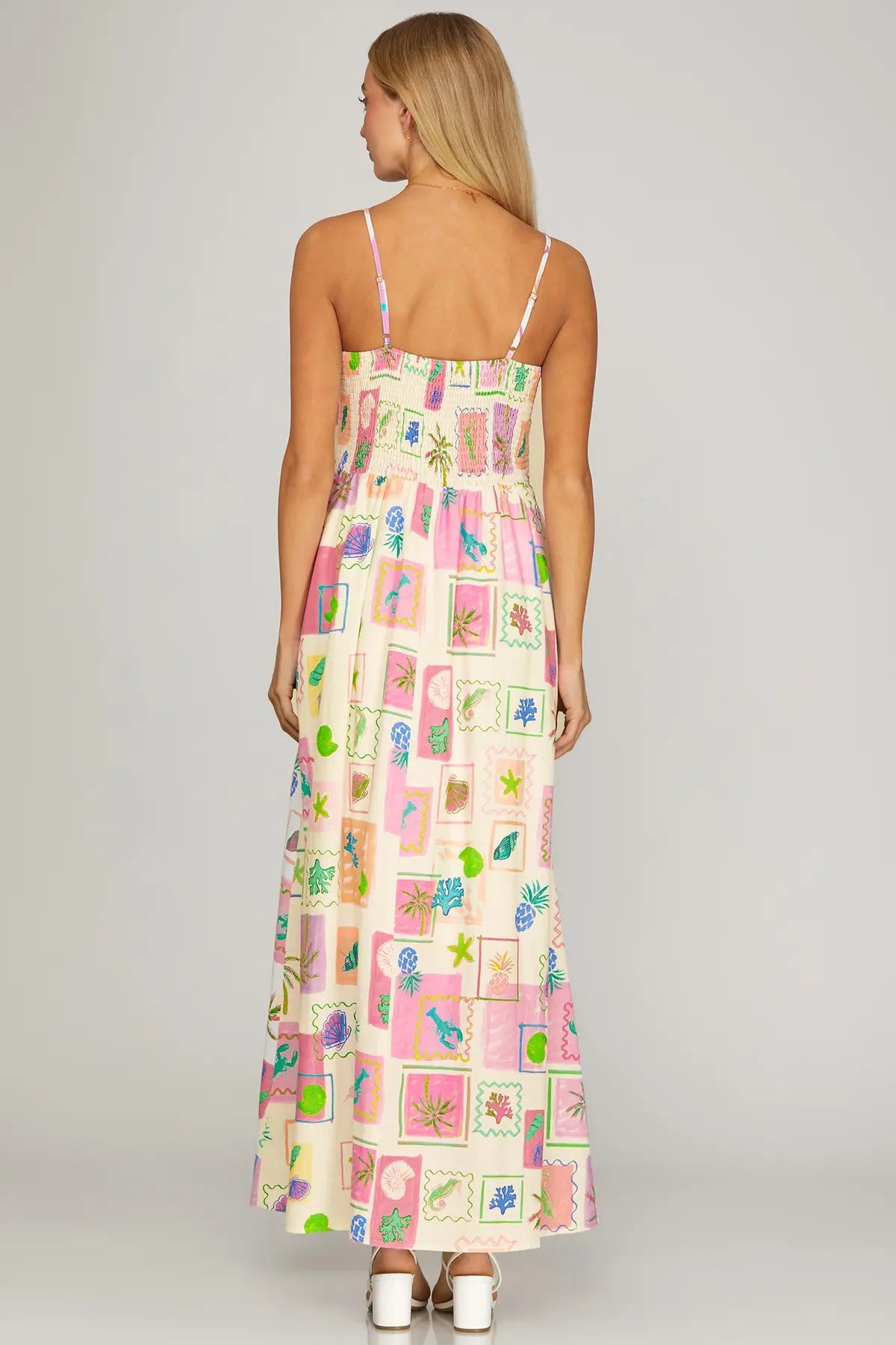 Coastal Cami Maxi Dress / Pink