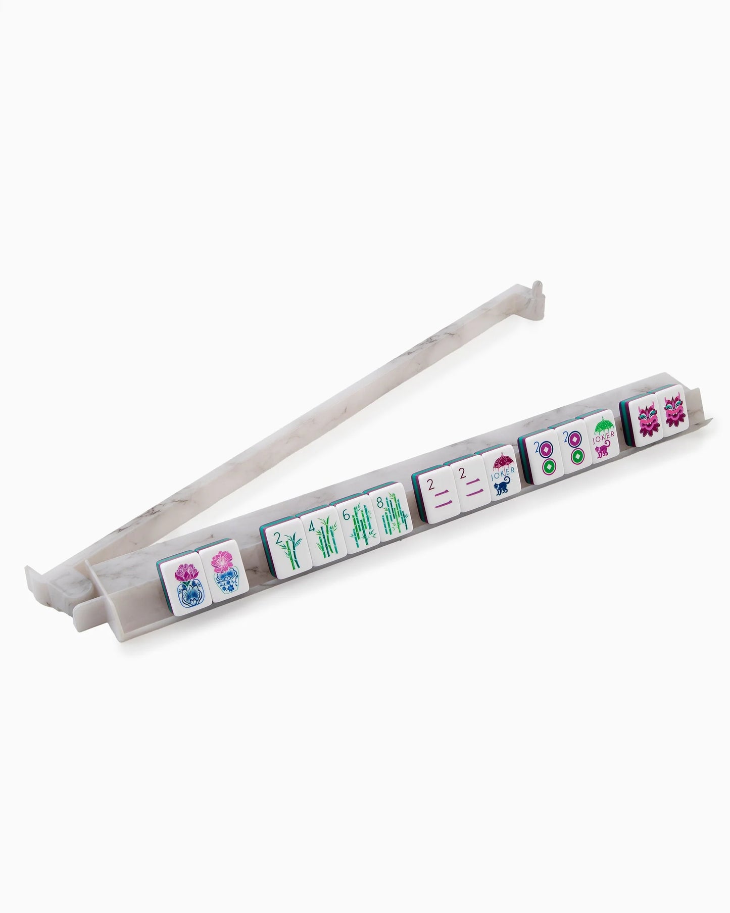 Carrara Mahjong Rack & Pusher Set