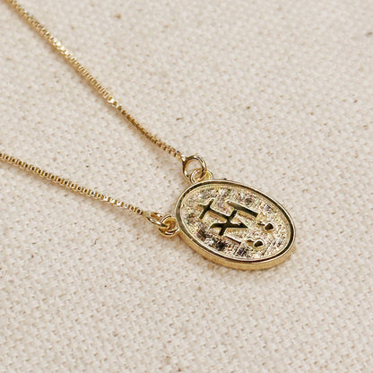 Mary Lady of Grace Double Sided Medal Necklace