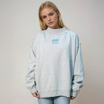 Sorority Chapter Mockneck Sweatshirt : Alpha Omicron Pi
