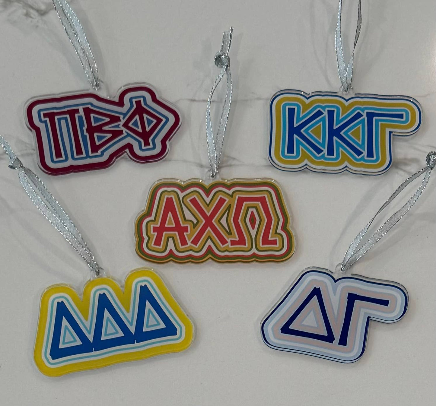 Sorority Acrylic Christmas Ornament - Kappa Delta
