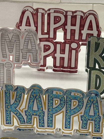 Sorority Acrylic Shelfie: Kappa Delta