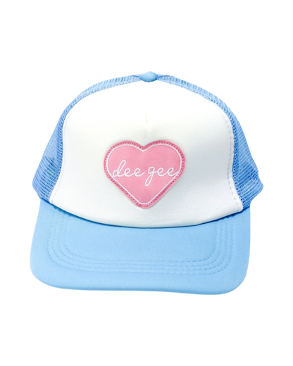 Sorority Whole Lotta Love Heart Trucker Hat: CHI OMEGA