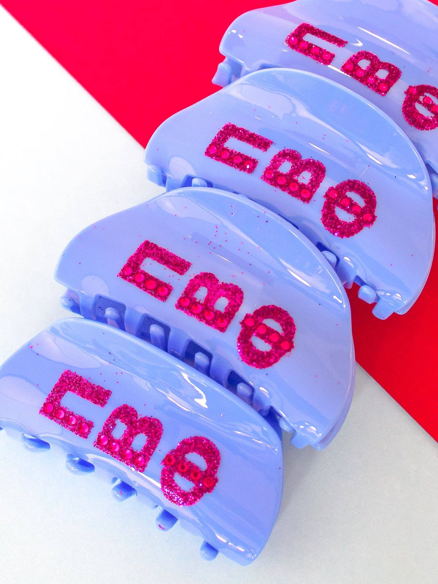 Girl On the Go Hair Claw Sorority Clip: ALPHA OMICRON PI