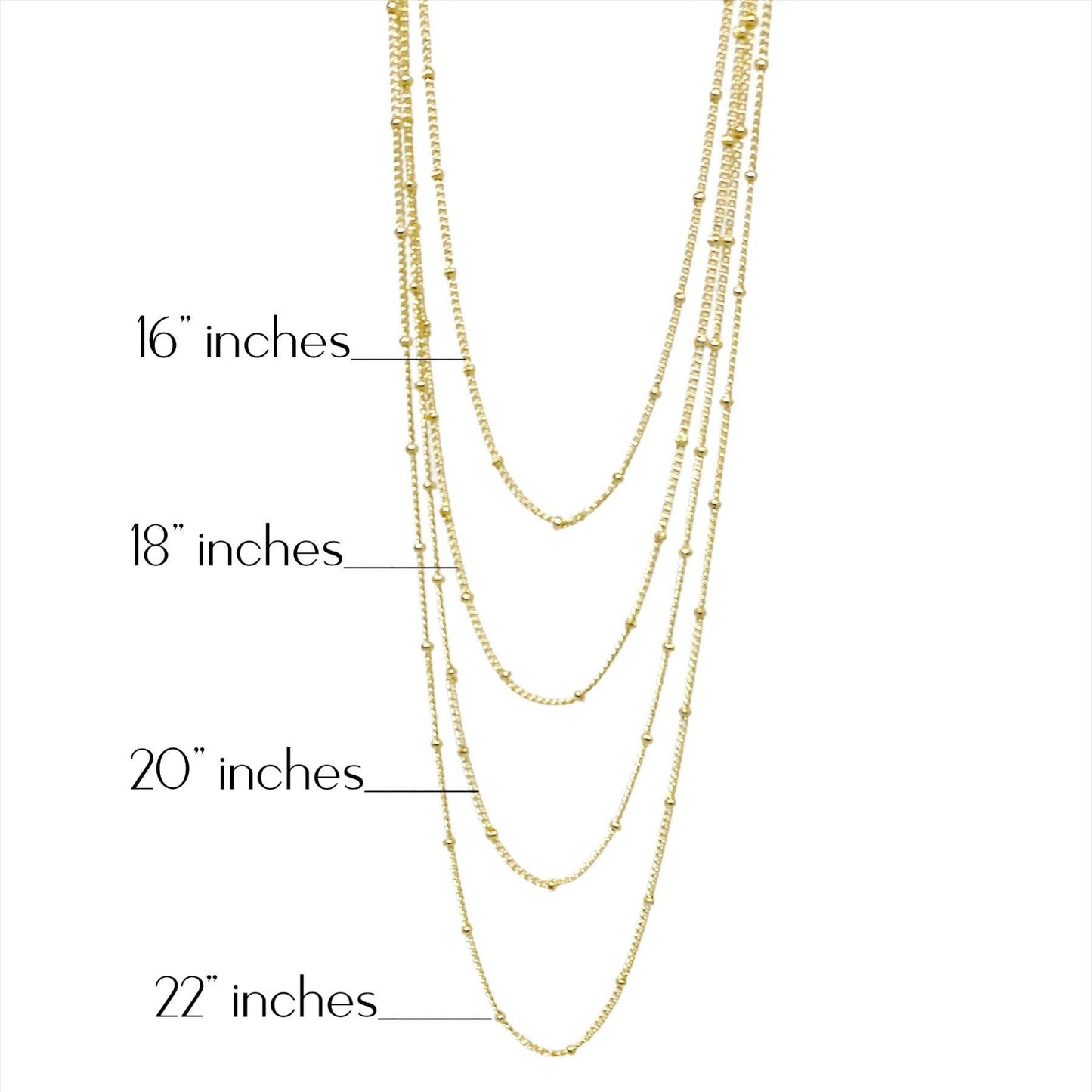 18k Gold Filled 1mm Satellite Chain Available in 16"