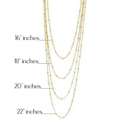 18k Gold Filled 1mm Satellite Chain Available in 16"