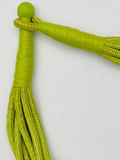 "Original" Slub 8-Strand Necklace (chartreuse)