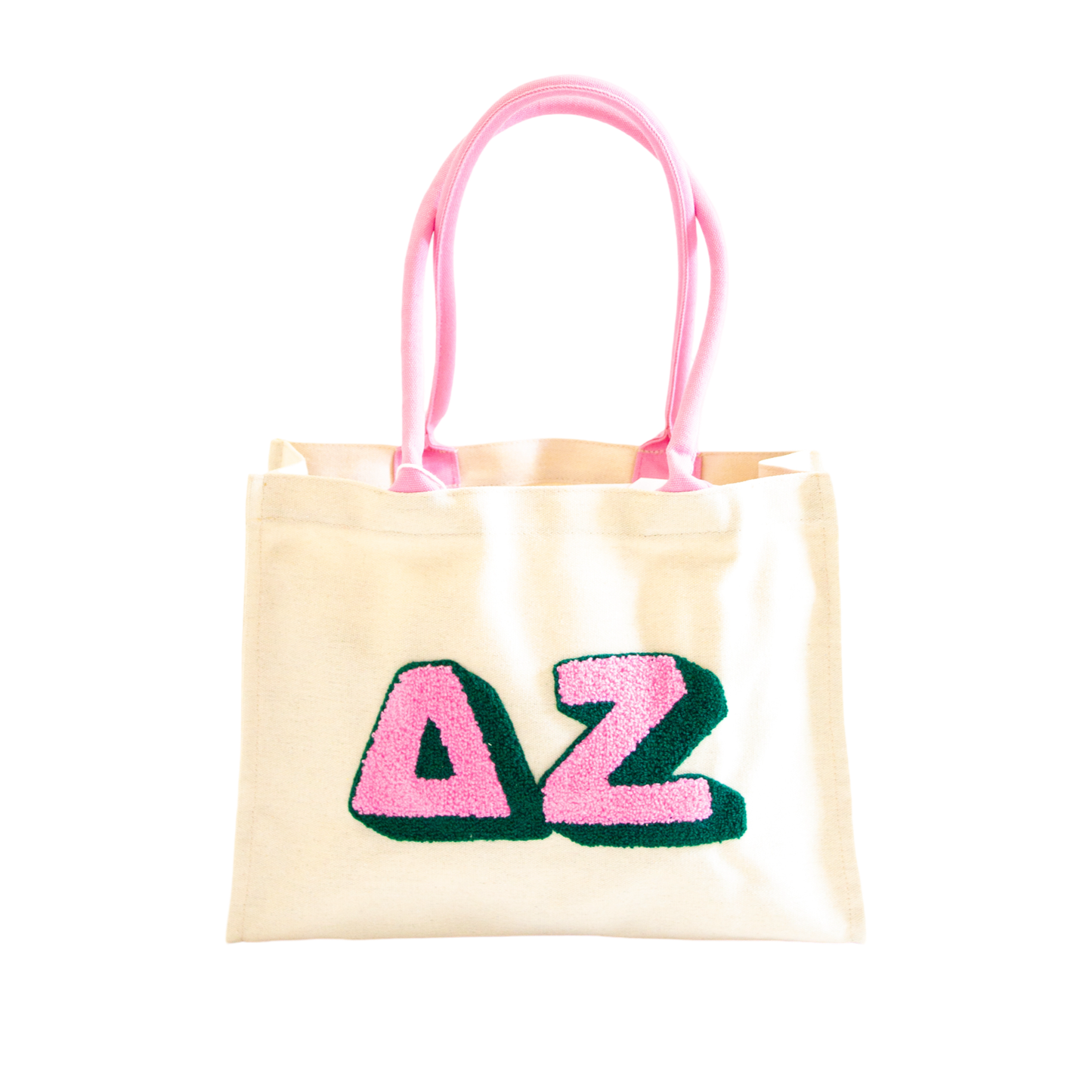 Chenille Sorority Gift Tote: ALPHA OMICRON PI