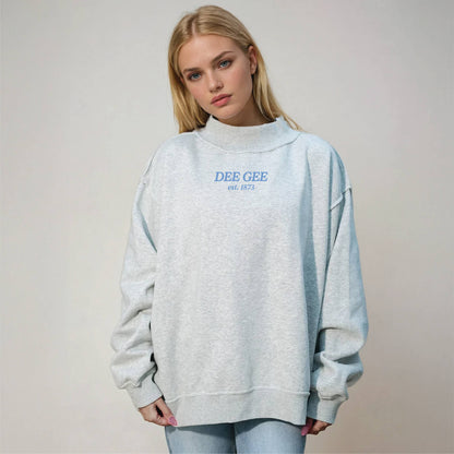 Sorority Chapter Mockneck Sweatshirt : Alpha Omicron Pi