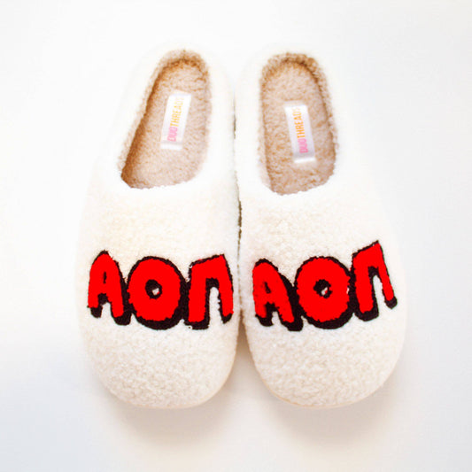 Alpha Omicron Pi Sorority Slipper Set: L/XL