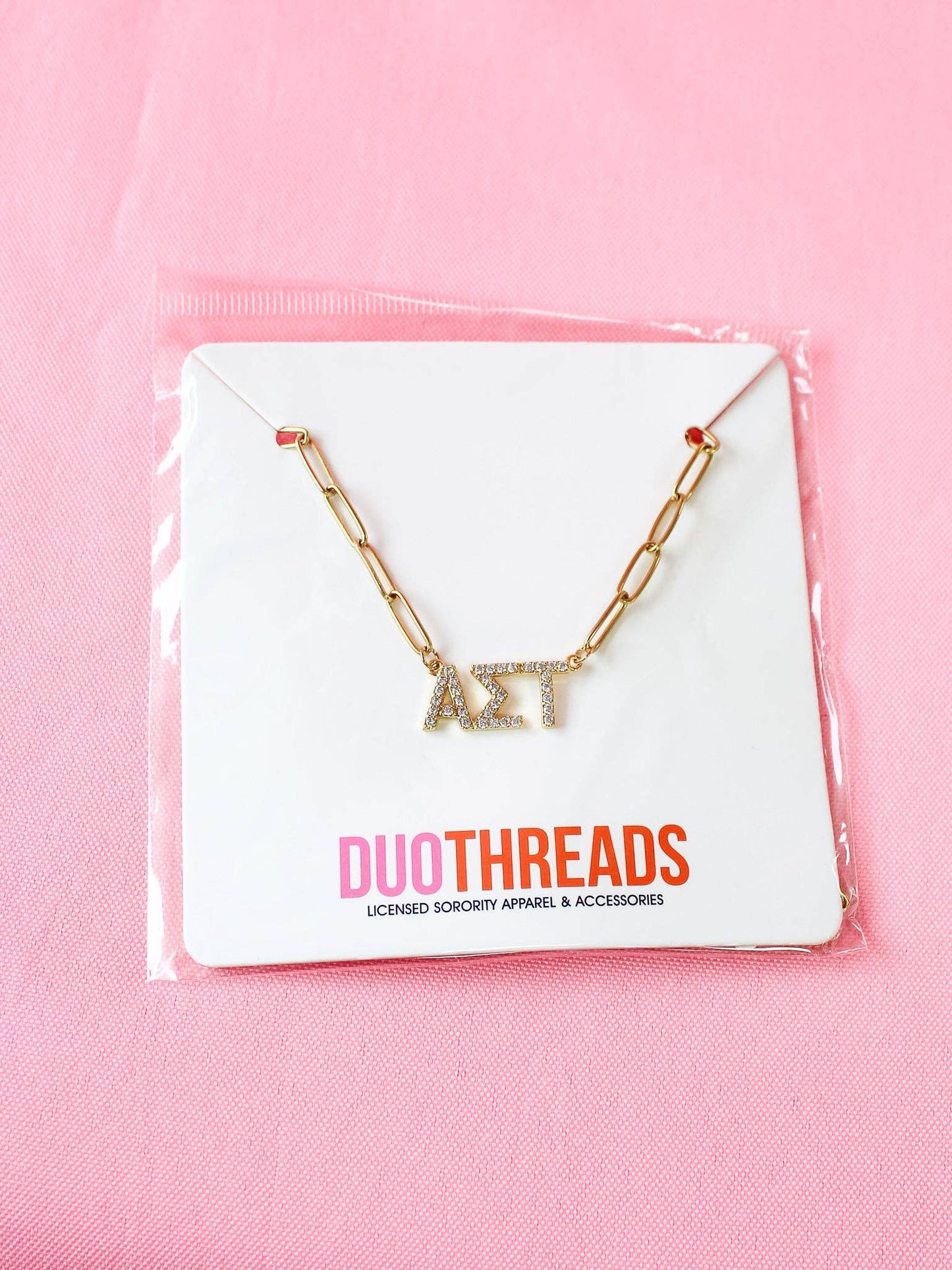 Rhinestone Sorority Necklace: KAPPA DELTA