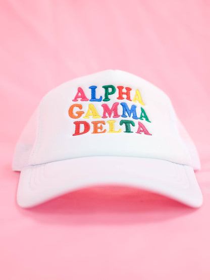 Sorority Fun Times Trucker Hat: PHI MU