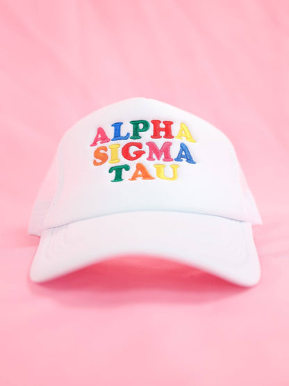 Sorority Fun Times Trucker Hat: PHI MU