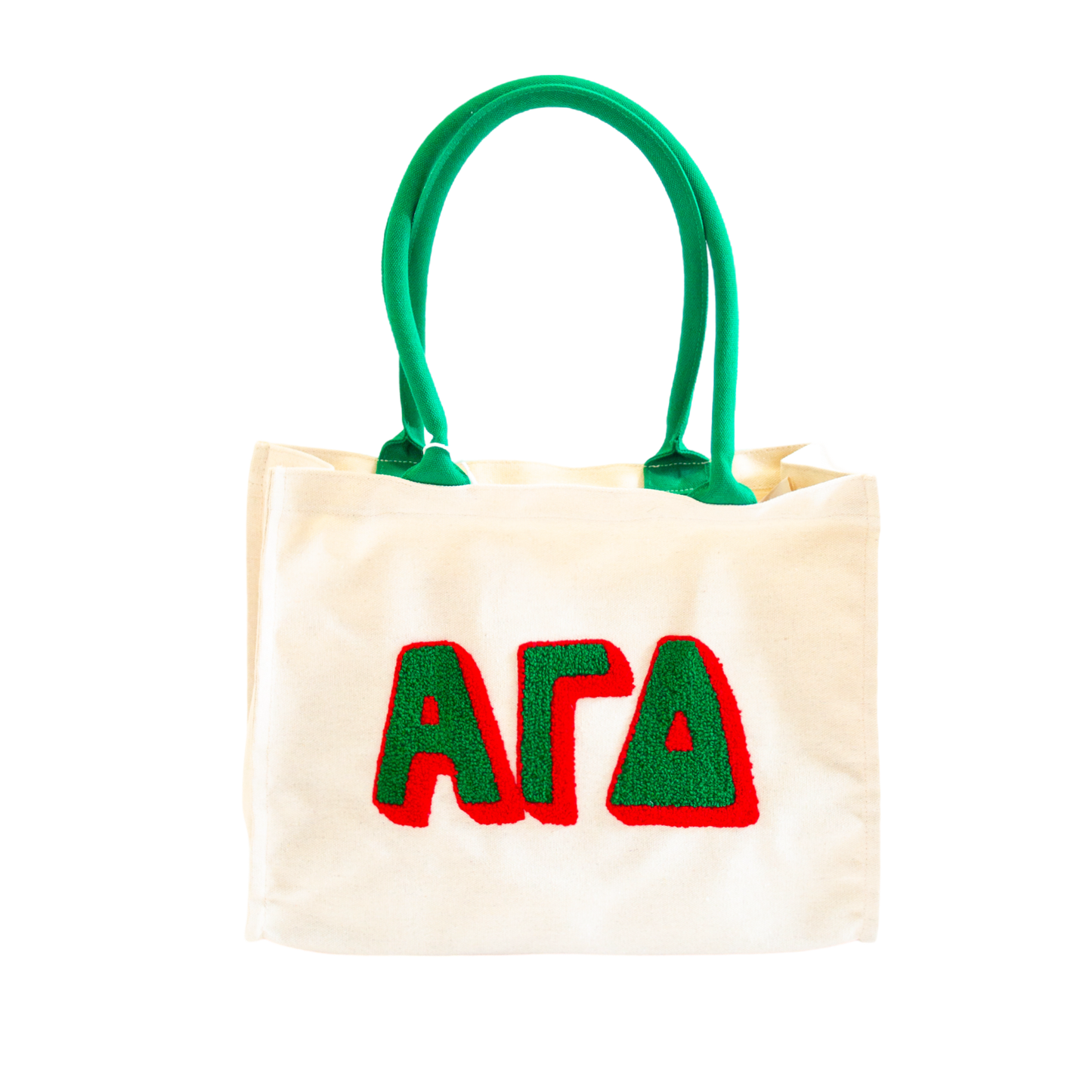 Chenille Sorority Gift Tote: ALPHA OMICRON PI