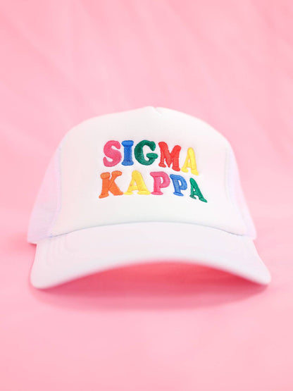 Sorority Fun Times Trucker Hat: KAPPA DELTA