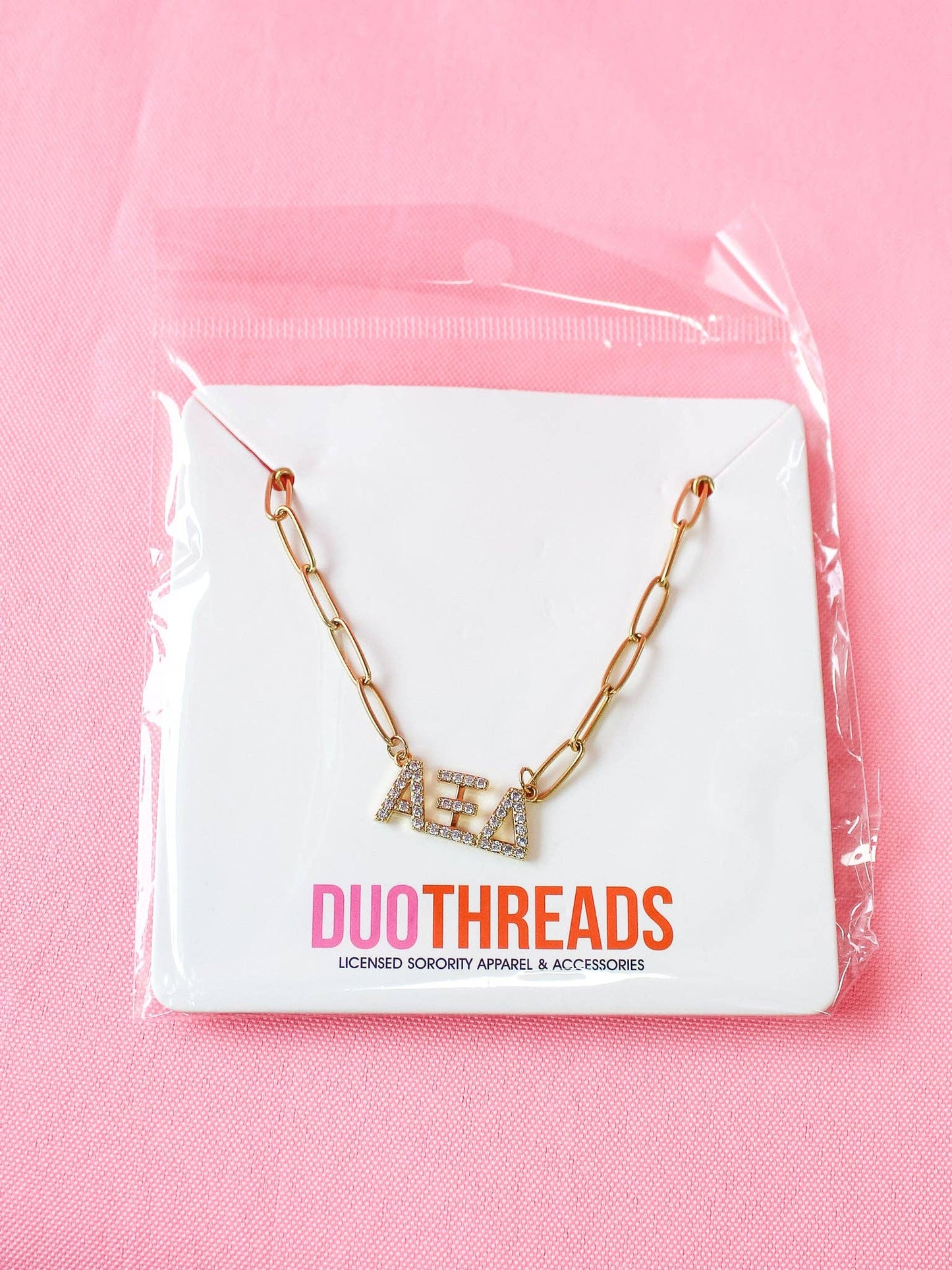 Rhinestone Sorority Necklace: KAPPA DELTA