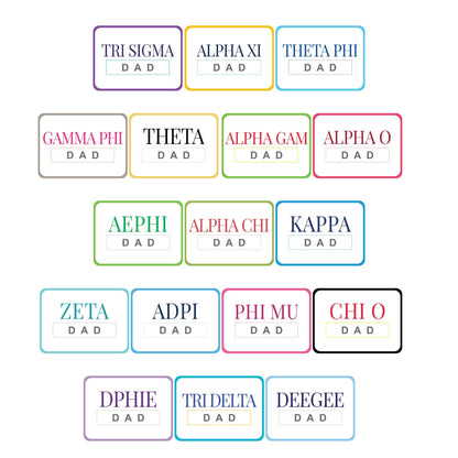 Sorority DAD Can Coolers - Greek dad / Alpha Omicron Pi / Slim