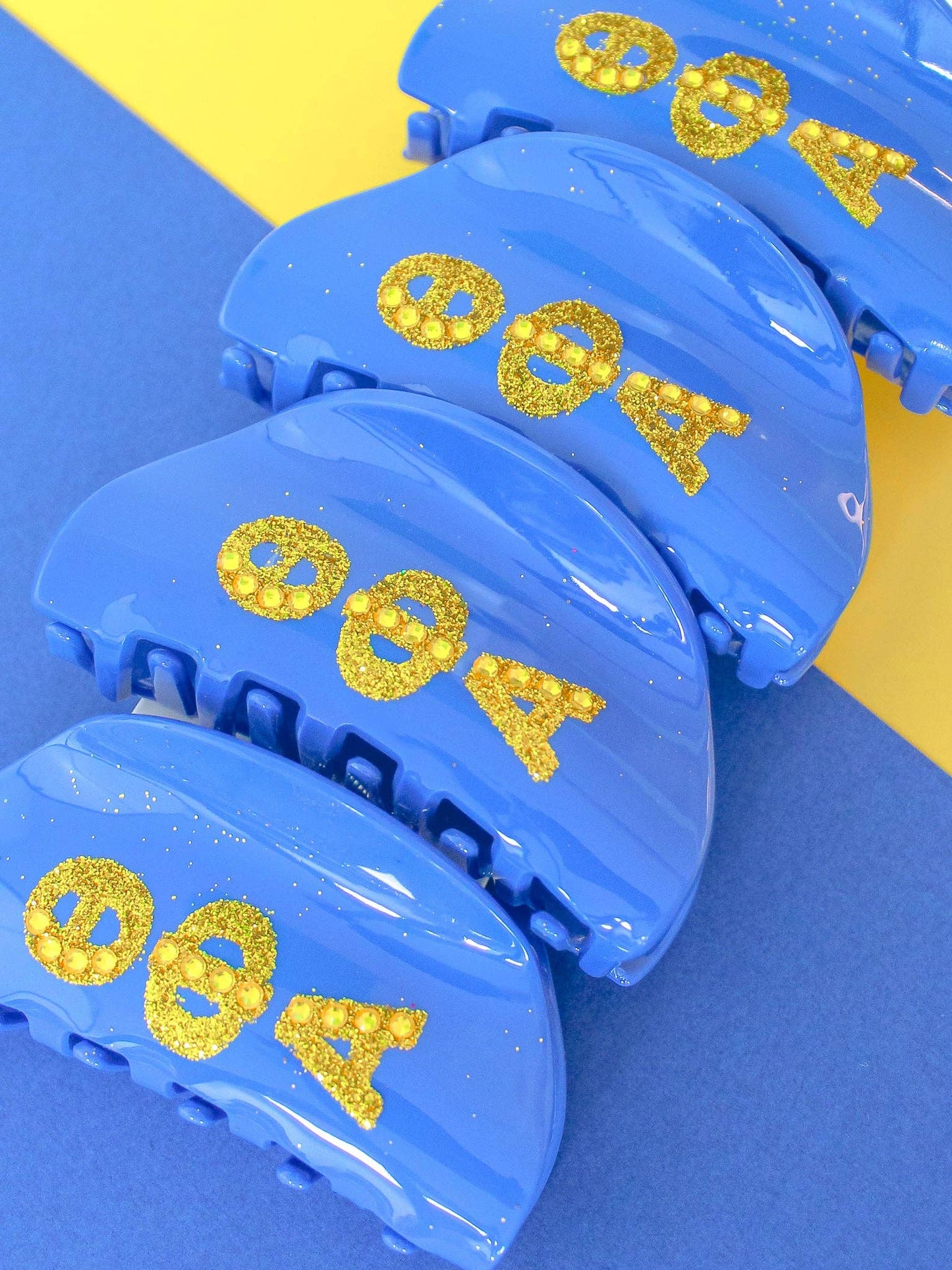 Girl On the Go Hair Claw Sorority Clip: ALPHA OMICRON PI