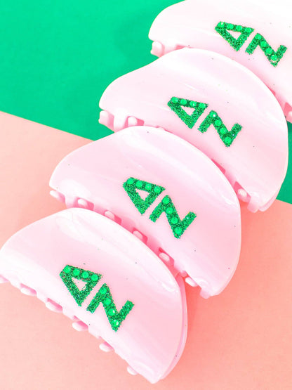 Girl On the Go Hair Claw Sorority Clip: ALPHA OMICRON PI