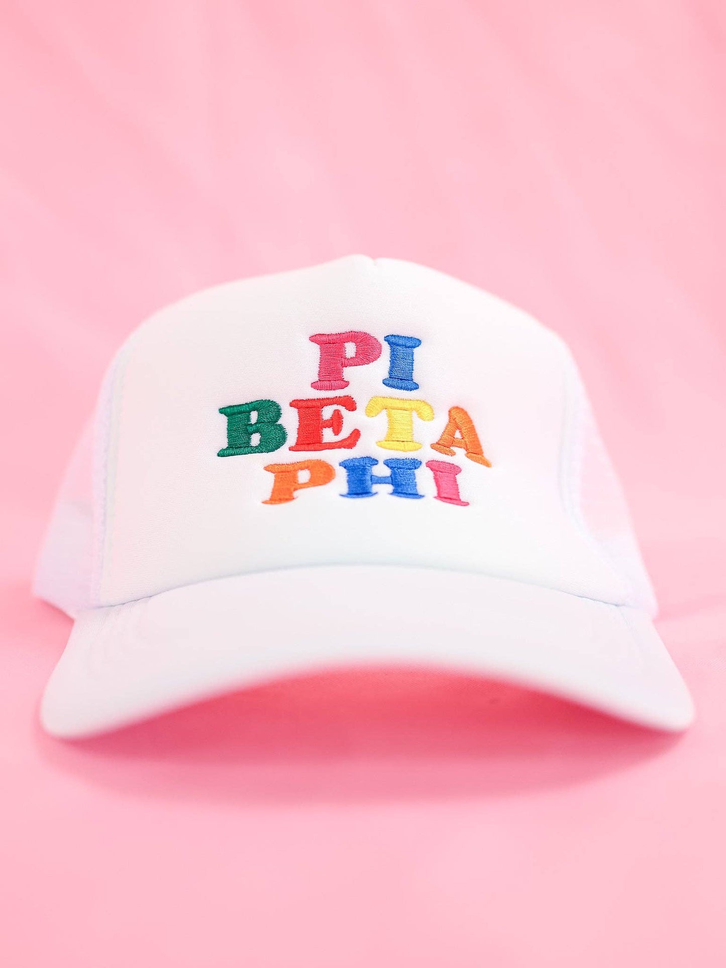 Sorority Fun Times Trucker Hat: ALPHA OMICRON PI
