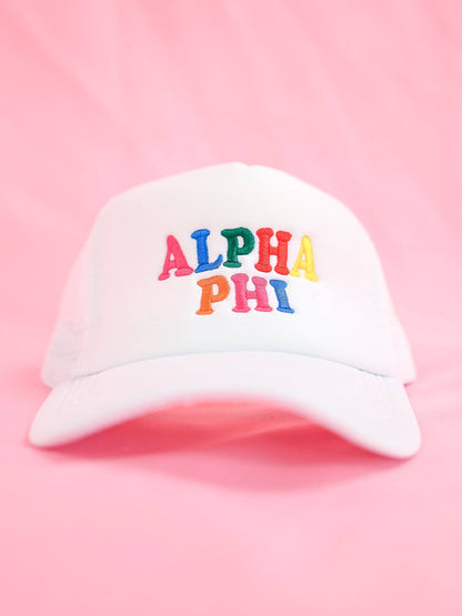 Sorority Fun Times Trucker Hat: KAPPA DELTA